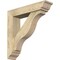 Ekena Millwork Funston Traditional Rough Sawn Bracket w/ Offset Brace, Douglas Fir, 6"W x 26"D x 26"H BKT0604X26X26FST01RDF - alternate 1